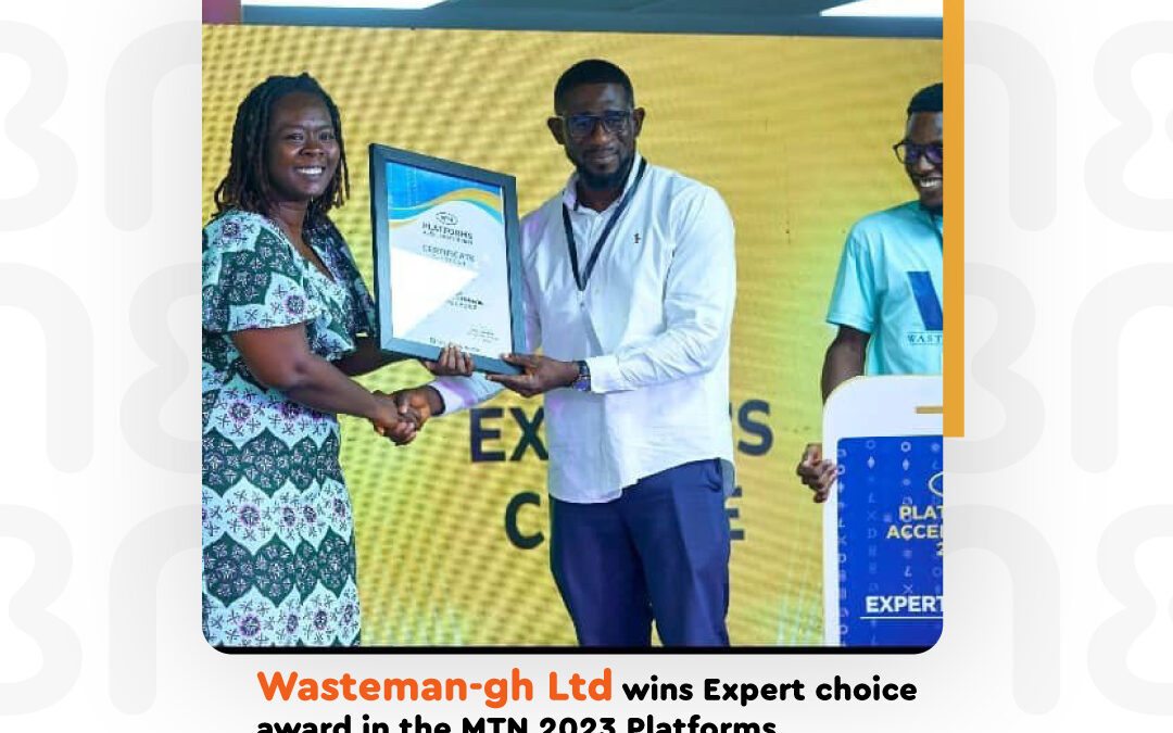 Wasteman-gh Ltd wins expert choice award in the MTN 2023 Platforms Accelerator competition.