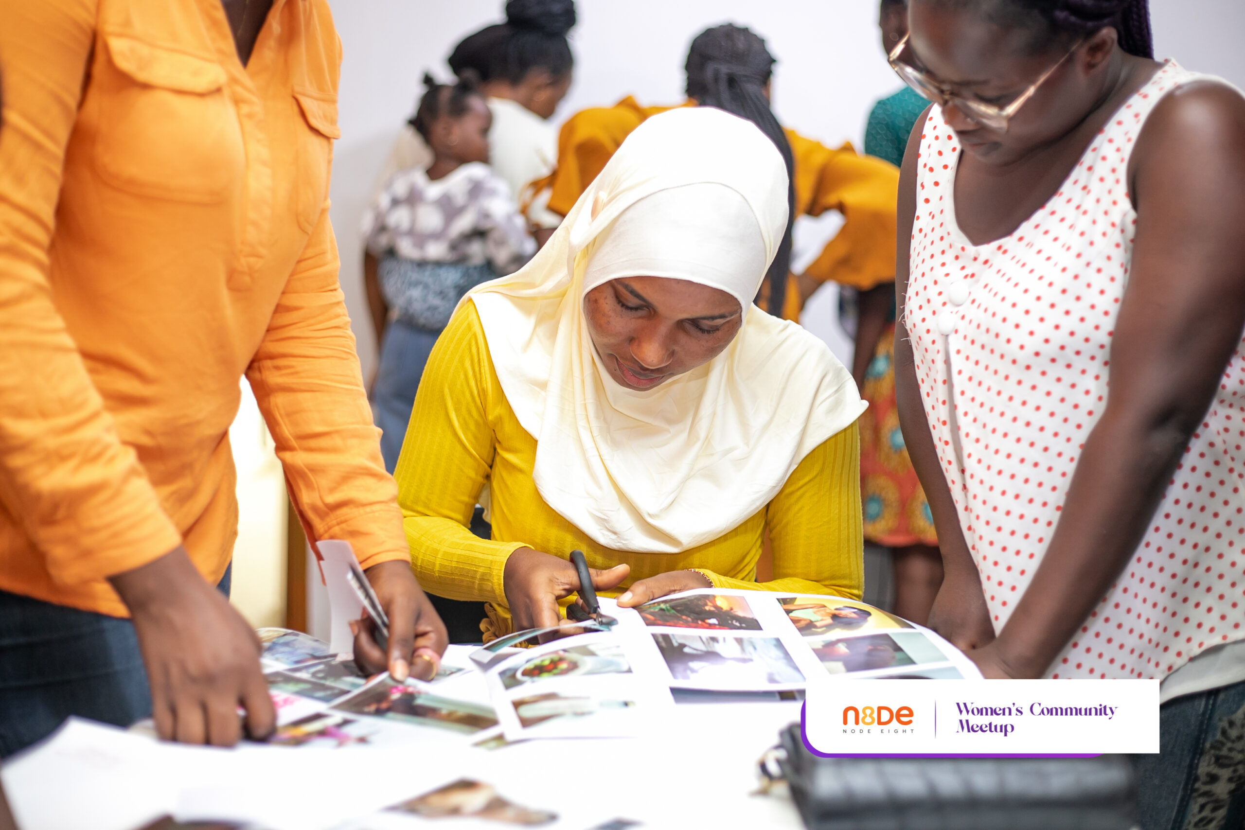 women engaged in activity during node women Meetup